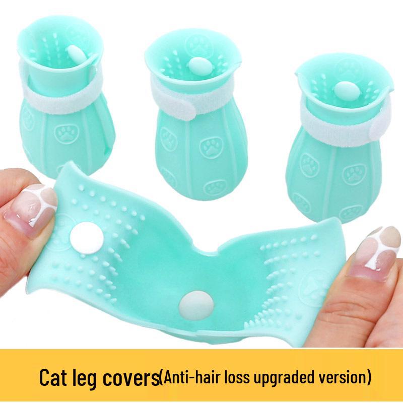 

Силиконовый чехол для лап для купания и груминга кошек: Обувь устойчивая к царапинам, устойчивая к укусам, не линяющая, водостойкая