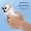 For iPhone 17 Pro Max Phone Case Compatible with MagSafe TPU Acrylic Back Cover with Ring Kickstand