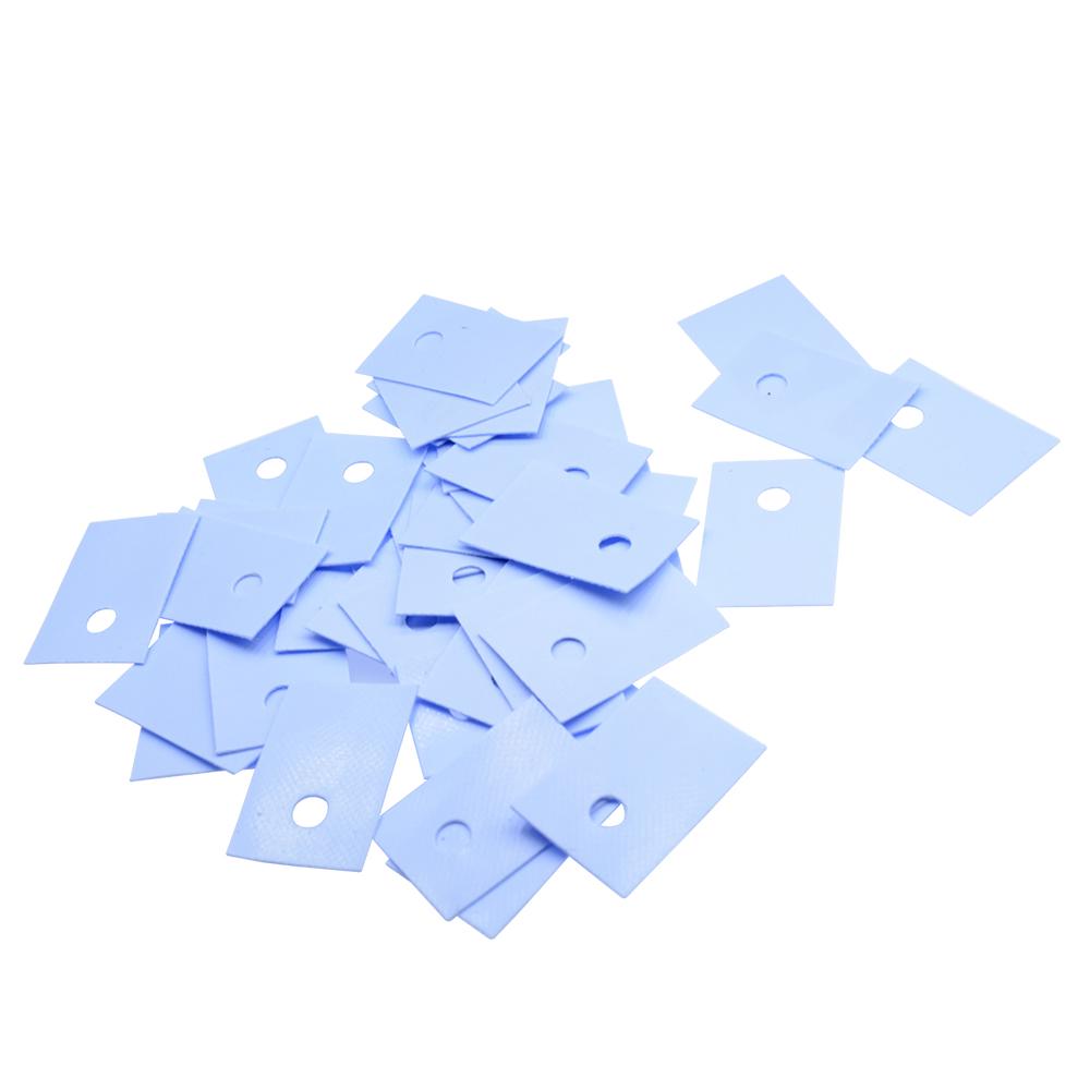 100Pcs TO-220 Transistor Plastic Insulation Washer Particles 100Pcs TO-220 Isolated Silicone Pad Sheet Strip