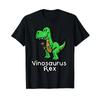 Vinosaurus Rex Wine Drinker Winzer Saying Funny T Shirt Vintage Washed Slightly Stylish Versatile Fashion Graphic Streetwear