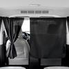 2/4Pcs Light Blocking Car Privacy Partition Curtain Black Seat Divider Curtain  Outdoor