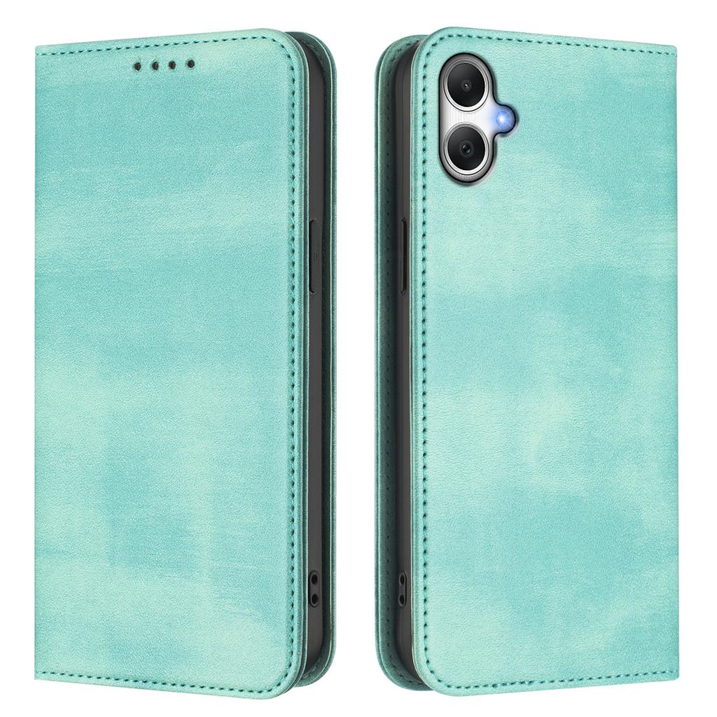 Für Samsung Galaxy A06 5G/Galaxy A06 4G Brieftaschenhüllen Retro-Textur RFID-Blockierung Leder-Handyhülle