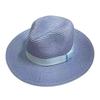 Unisex Summer Panama Sun Hat - Fashionable Straw Braid Fedora for Outdoor and Beach Wear.