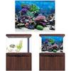 FILFEEL Aquarium Background Fish Decorations Pictures PVC Adhesive Poster Underwater Coral Backdrop Decoration Paper Cling Decals Sticker(61 * 41cm)