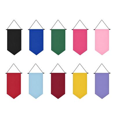 Appendi da Parete Porta Badge Tela da Parete Multifunzionale Stendardo Bandierina Triangolare Espositore per Spille