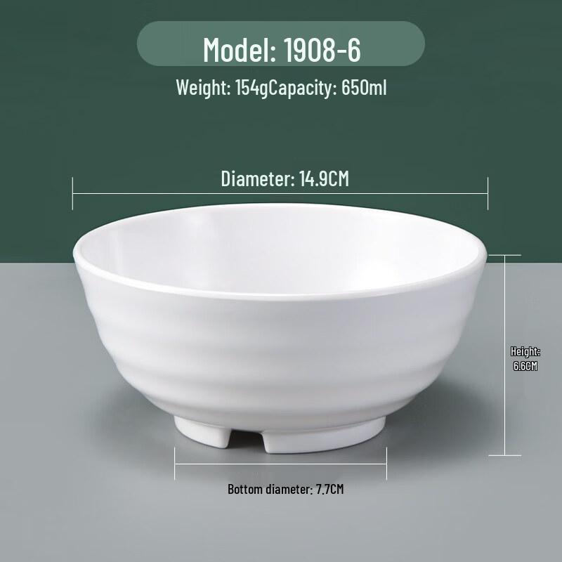 Melamine Imitation Porcelain Ramen Noodle Bowl Set