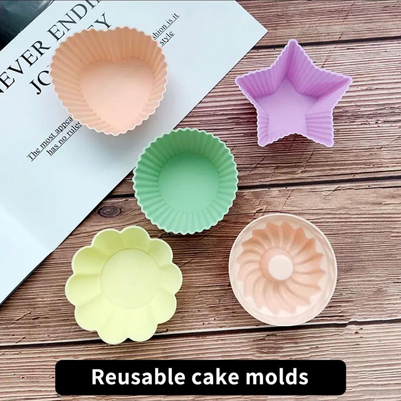 5/10/20/25 Stück Silikon-Lunchbox-Teiler Cupcake-Förmchen Eierkuchenhalter Kuchenbecherform Muffinförmchen Bento-Box-Zubehör Für Kinder