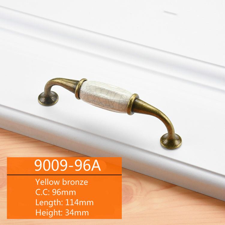 Uchwyt szafki ceramicznej czarno-białej Uchwyt drzwi szafy z aluminium europejskiego Uchwyt szuflady nowoczesny minimalistyczny Osprzęt meblowy