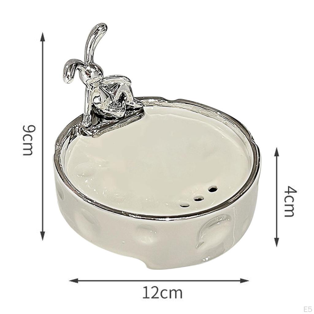Ceramic Soap Dish with Drainage - Stylish Holder for Kitchen and Bathroom