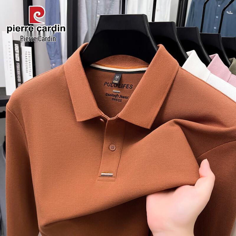 Pierre Cardin Men's Mercerized Cotton Long Sleeve Polo Shirt