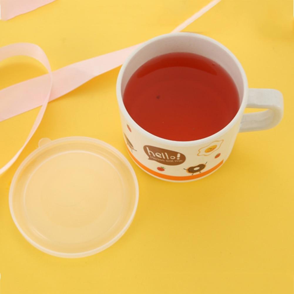 Bambusfaser Kinder Wasserbecher Milchbecher mit Deckel Cartoon süß