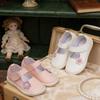 Spring Children's Versatile Leather Princess Shoes - Girls' Fashion Velcro Comfort Casuals