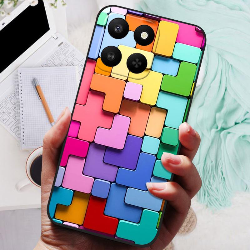 For Honor 400 Smart Case NEW TPU Silicone Shockproof Cat Phone Cover For Honor X7d 4G 5G / Play 10T 5GFunda Printing Soft Coque