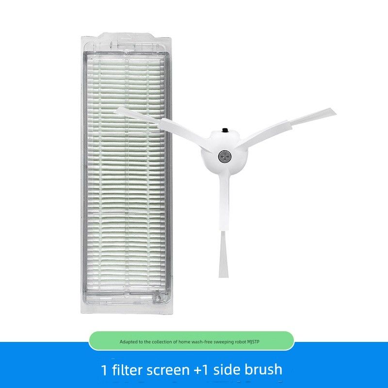 

Suitable for Xiaomi MiJia Disposable Sweeping Mopping Robot Mjstp Rolling Brush Filter Screen Side Brush Washing Cloth Mop Accessories 1 Side Brush + 1 Filter