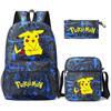 Backpack Teen Student School Bag Three-piece Pencil Case Crossbody Bag