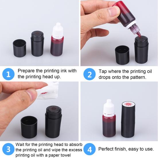 Plastic Golf Stamp Long Lasting Quick Drying Random Pattern Ball Stamper Golf Equipment
