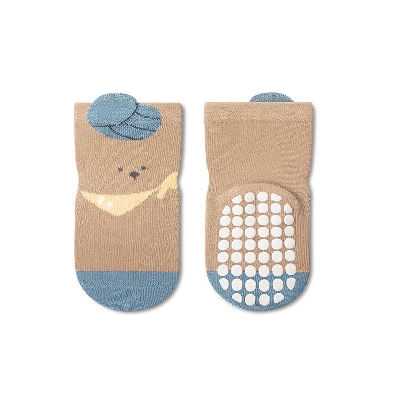 Fashion Baby Floor Socks Cute Animal Design Non-Slip Newborn Floor Socks For Girls Boys Soft Cotton Toddler Short Tube Socks For Kids