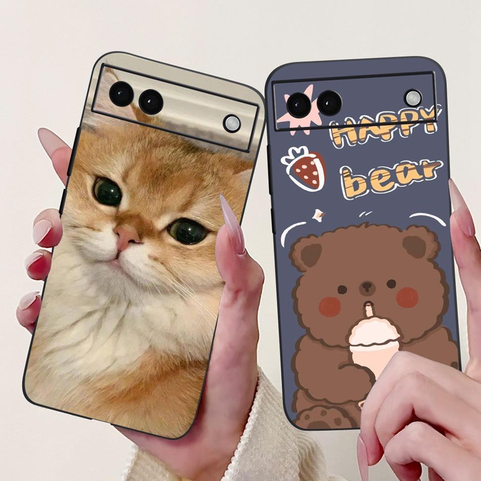 Luxury Painted Cover For Google Pixel 6A Case Soft Silicone Phone Case For Google Pixel 6A Google6A 2022 Back Cover 6.1"