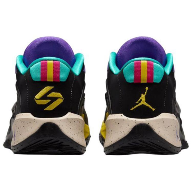 New Jordan Luka 3 Anti Slip Wear Resistant Low Top Basketball Shoes Unisex Black Purple FQ1285-002