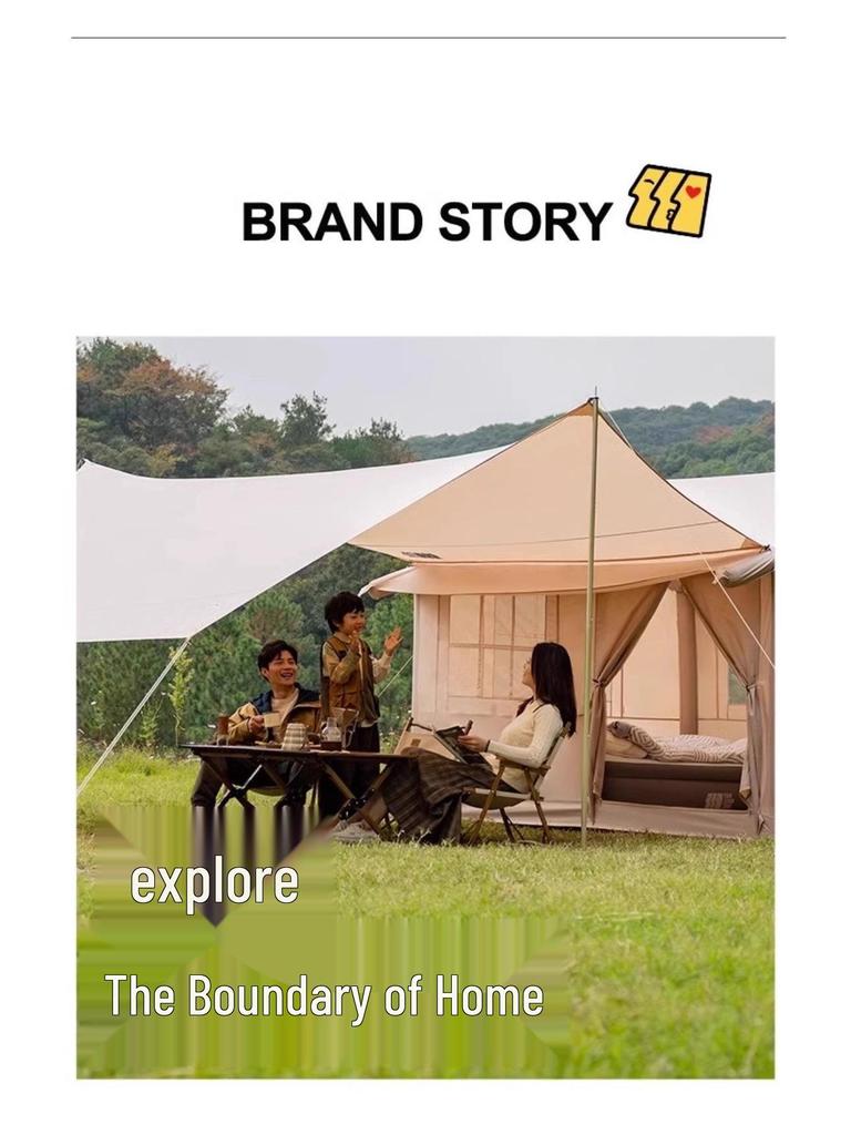 Inflatable Outdoor Camping Tent - Family Travel & Picnic, Portable, One Bedroom & Living Room, Rainproof & Sun Protection, In Stock