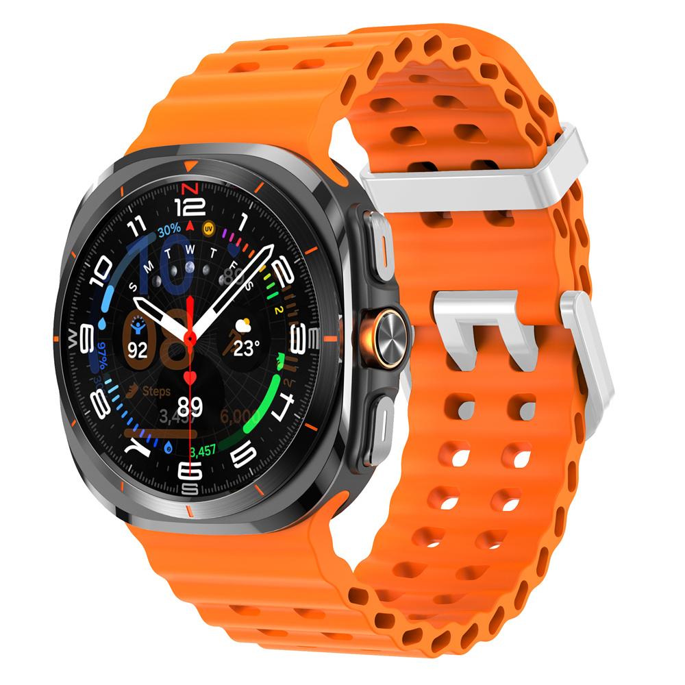 Silicone Breathable Strap For Samsung Galaxy Watch Ultra 47mm Marine Wristband Bracelet Galaxy Watch Ultra(2025) 47mm  Watchband