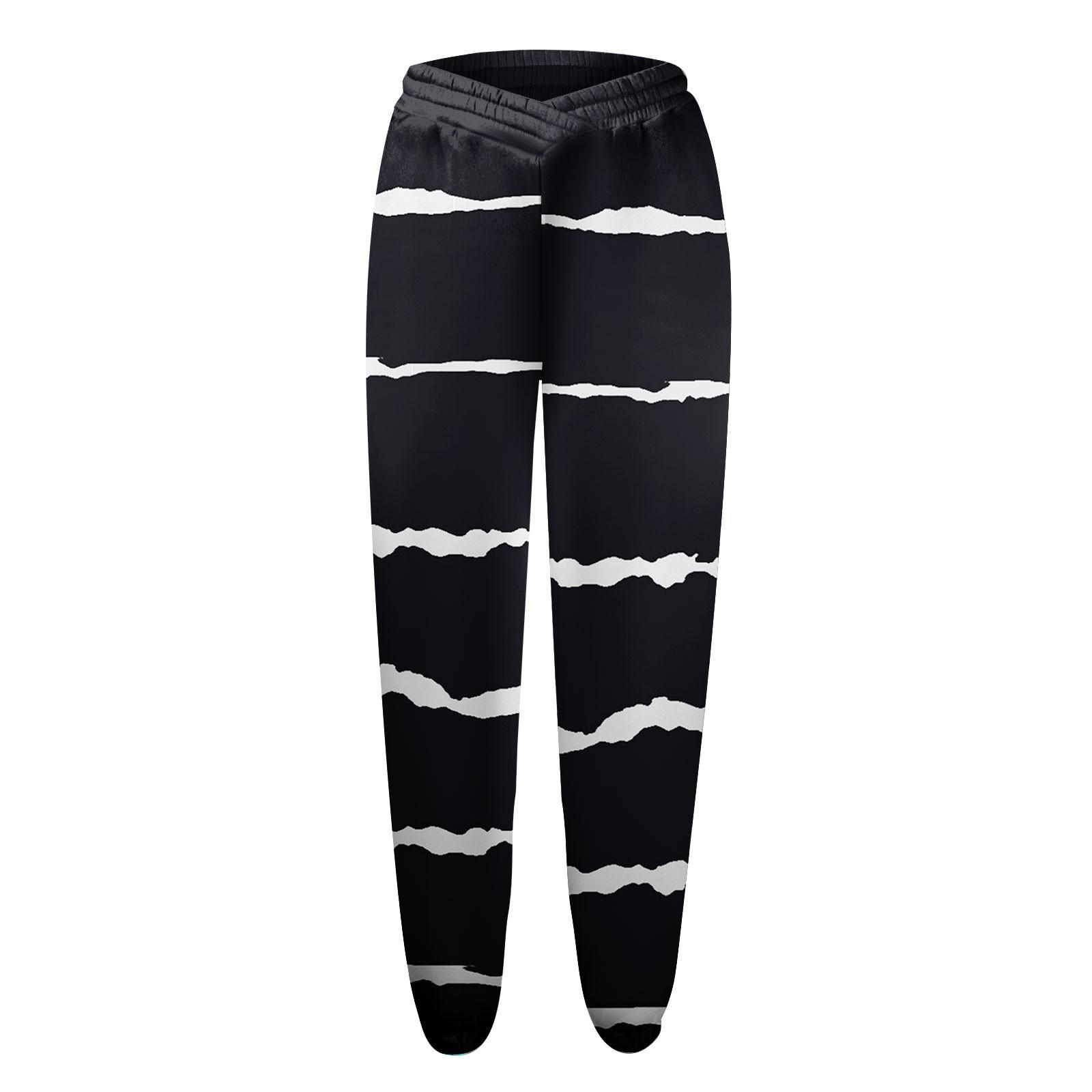 Женские повседневные модные спортивные штаны с принтом — фото 4