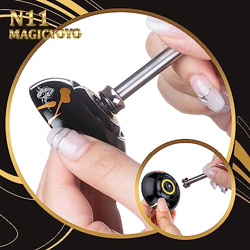 MagicYoYo New Design N11 Alloy Aluminum Professional Yo-yo Unresponsive YoYo Ball (Black With Golden) by MAGICYOYO