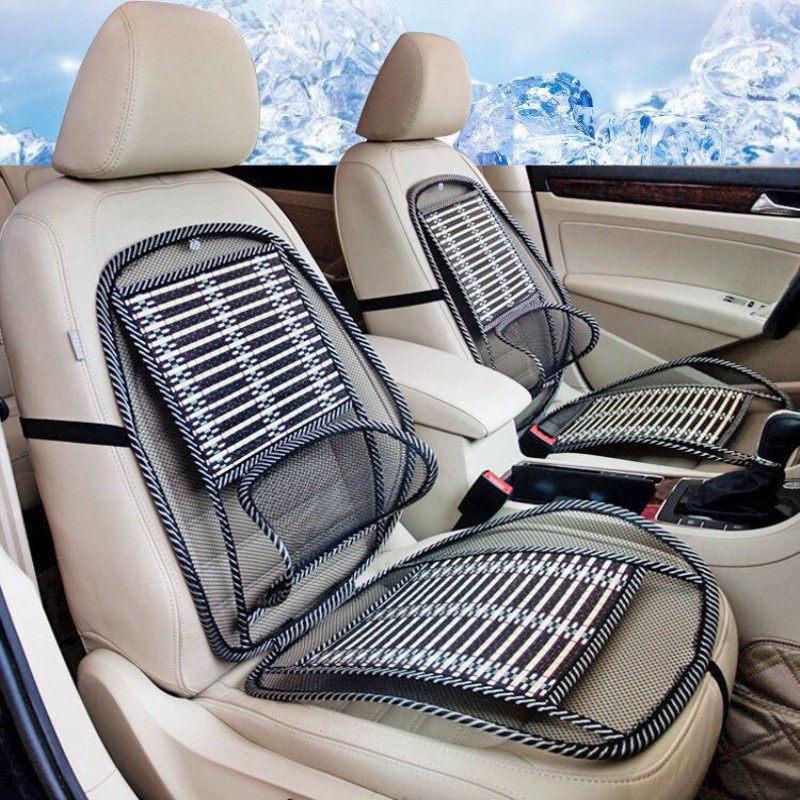 

Летняя подушка для сиденья автомобиля с бамбуковыми деревянными бусинами и охлаждающий коврик