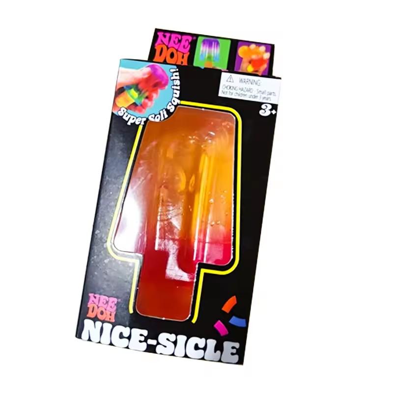 

Schylling Popsicle Squishy Toy Gradient Color Super Soft Squeeze Fidget Toy BPA Free Non Toxic Stress Relief Toy for Kids