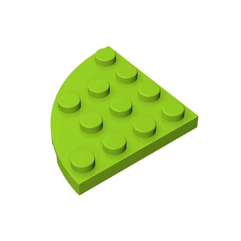 10 KUSŮ 30565 1Deska Kulatý Roh 4 x 4 Kostka Moc Barva Kompatibilní s Kostkami DIY Dětská Hračka Montážní Díl