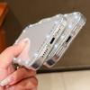 Diamond Frame Clear Phone Case For iPhone 16E 16 Pro Max 15 Pro 14 13 12 11 Whale Turtle Pattern Soft Silicone Shockproof Cover