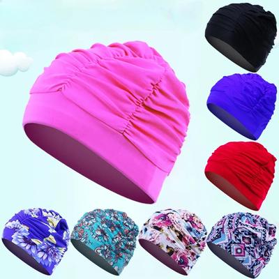 Fashion Swimming Caps Women Breathable Long Hair Swim Caps for Women Enlarged Swimming Hats Swimming Pool Accessories