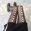 Women Sexy Lolita Bowknot Hollow Out Fishnet Pantyhose Japanese Jk Style Tights
