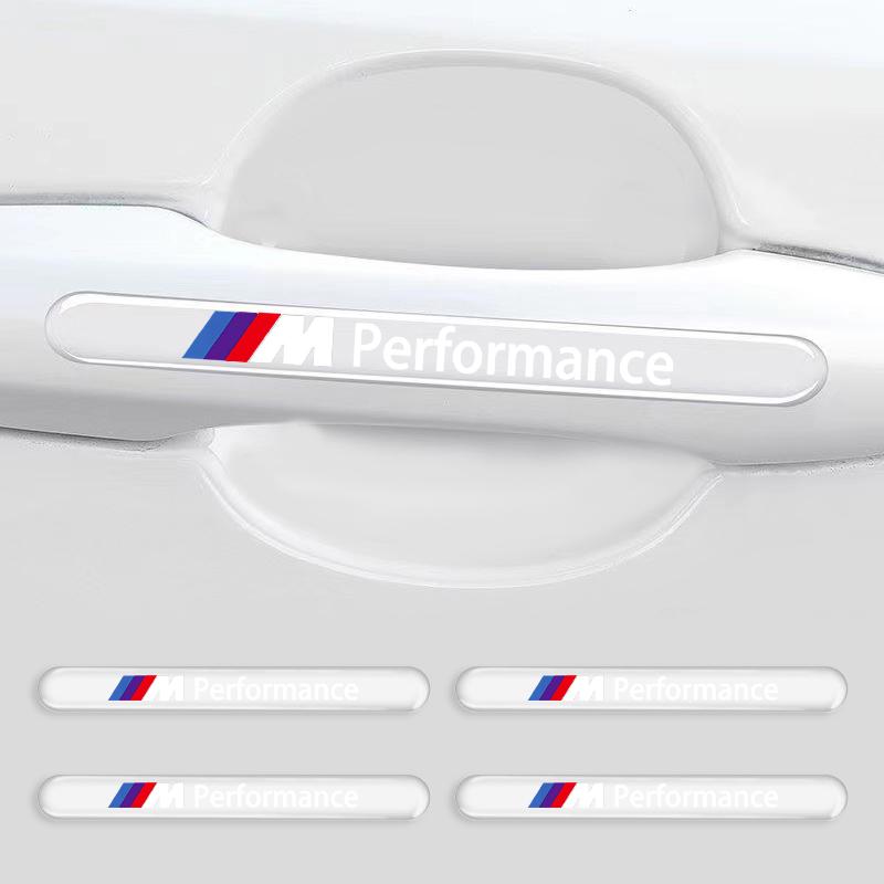 4ks Chránič kliky dveří auta Nálepka Auto Styling Pro BMW M E34 E36 E60 E90 E46 E39 E70 F10 F20 F30 X5 X6 X1 M3 M5 M6 E71 F01 F02 F87