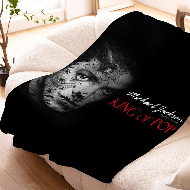 

Flannel Warm Winter Blankets Michael Jackson Microfiber Bedding Knee Bed Fleece Custom Nap Decorative Sofa Fluffy Soft Blankets 75x90CM