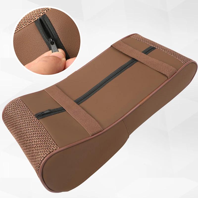 Almofada de couro para apoio de braço central de carro, console central, estilo, apoio de braço, confortável, apoio de braço, assento, almofada protetora, almofada, capa de travesseiro