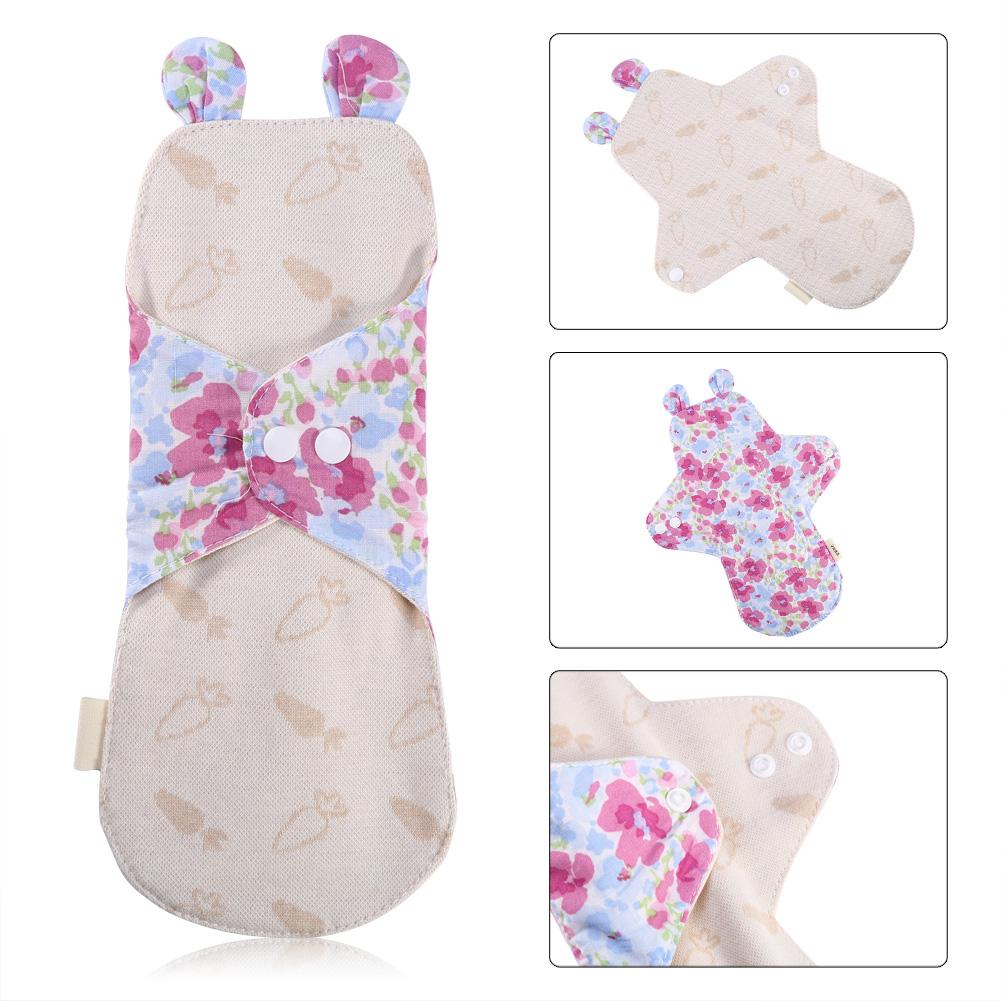 250mm Reusable Organic Cotton Menstrual Pads Washable Day&Night Panty Liner Sanitary Cloth #4