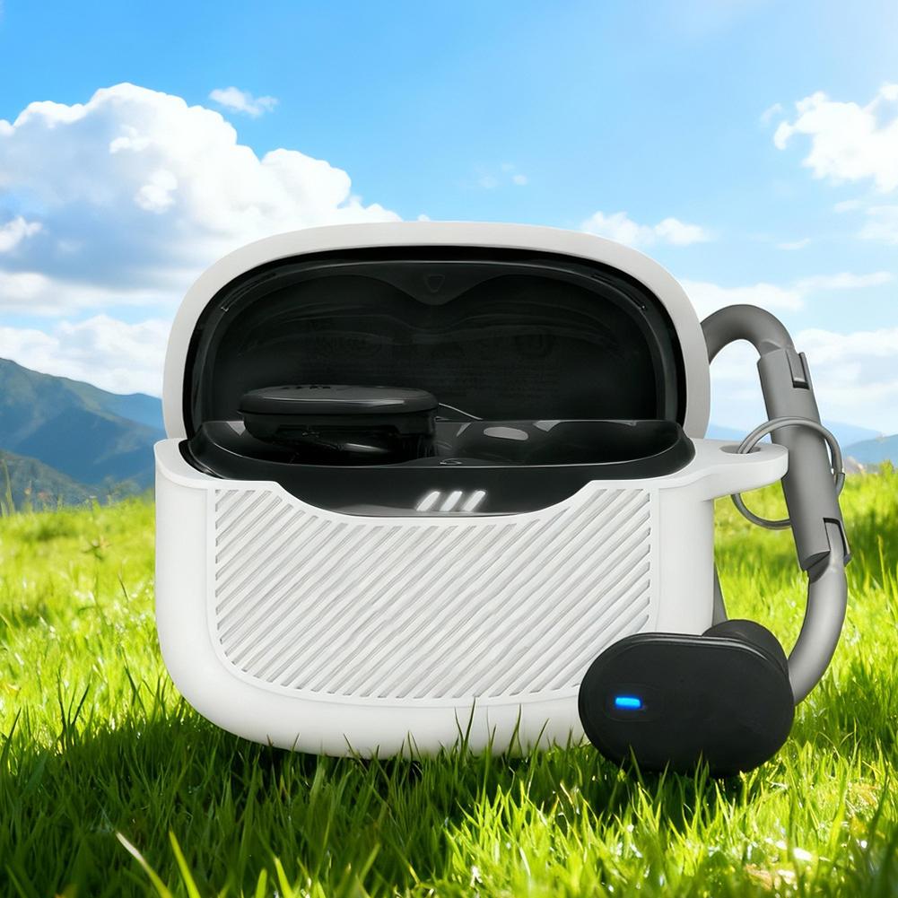 For JBL Tune Buds 2 Silicone Protective Case Waterproof Sweat Proof 360 ° All-round Anti Drop And Shockproof Accessories