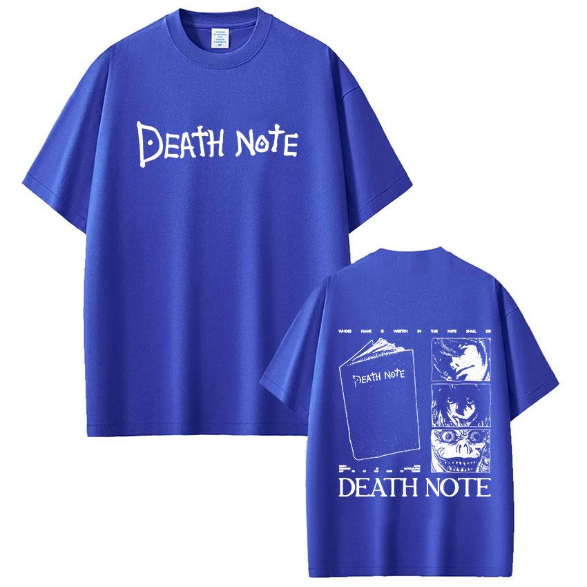 Anime Death Note Ryuk Yagami Light LLawliet T Shirts Unisex Women Cotton Casual Tee Shirt Fashion Short Sleeve Tshirts Streetwear