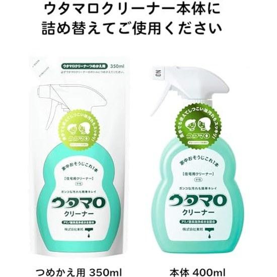 Toho Utamaro Cleaner Main Body 400ml 1 Refill 350ml Set Original Pocket Tissue Included