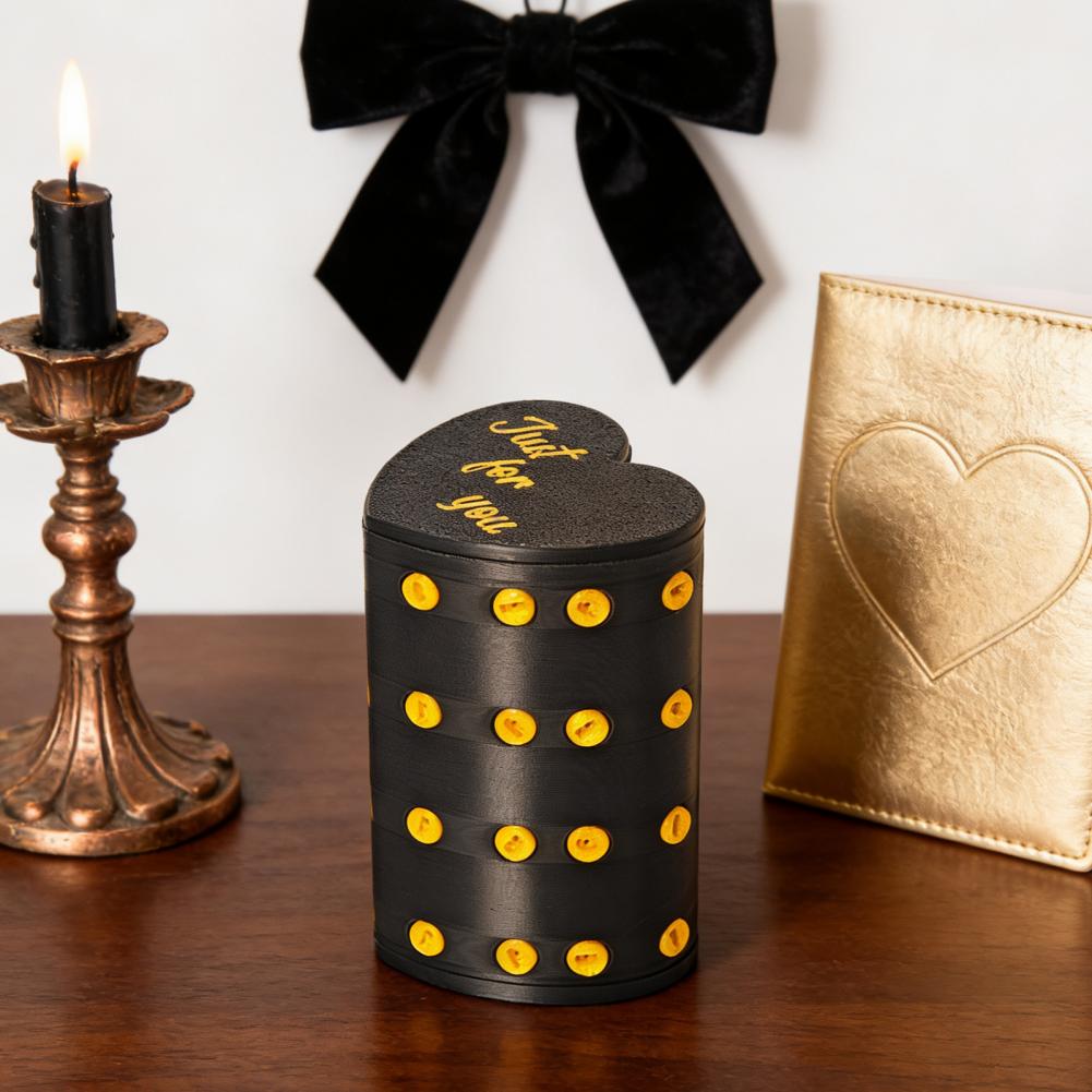Annoying Gift Box With Screws 3D Printed Heart-shaped Present Box Hilarious Money Card Container Prank Gag Gift For Parties