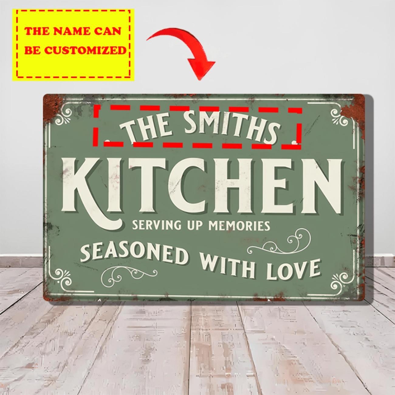 1pc Retro Metal Tin Sign Custom Name Bar Pub Wall Decor белый