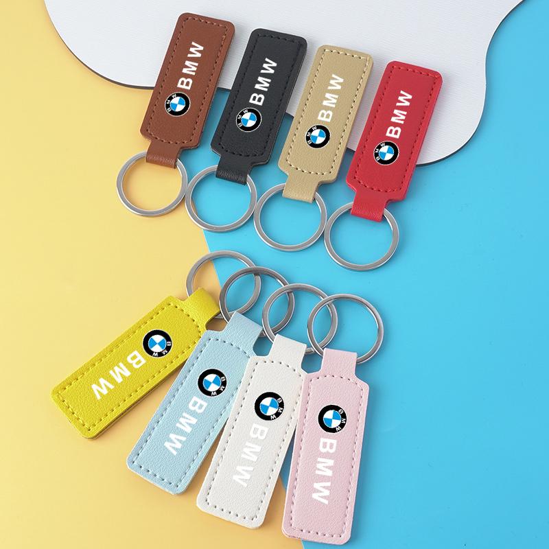 Leather Car Styling Keychain Anto-loss Key Ring Pendant For BMW 1 3 5 7 Series X1 X3 X4 X5 F10 F15 F16 F20 F30 F18 F25 M3 M4 E34 cysh69