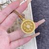 National Style Eight Treasures Compass Pendant Necklace Women's Light Luxury Clavicle Chain Retro Accessories