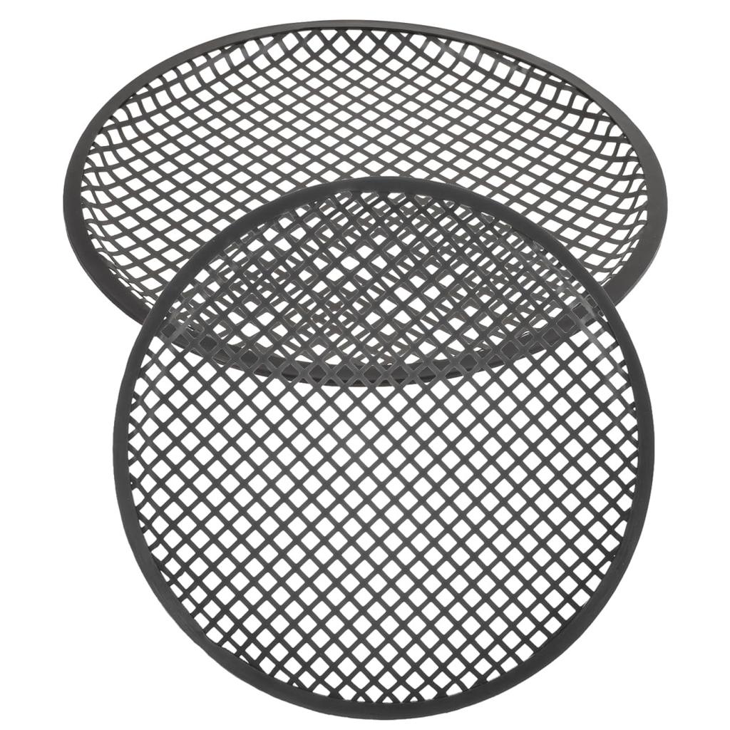 LIFKOME Set of Speaker Grille Covers for Car Universal and 2-Piece Speakers, Black, Repair, Replacement, Decorative, 12-Inch