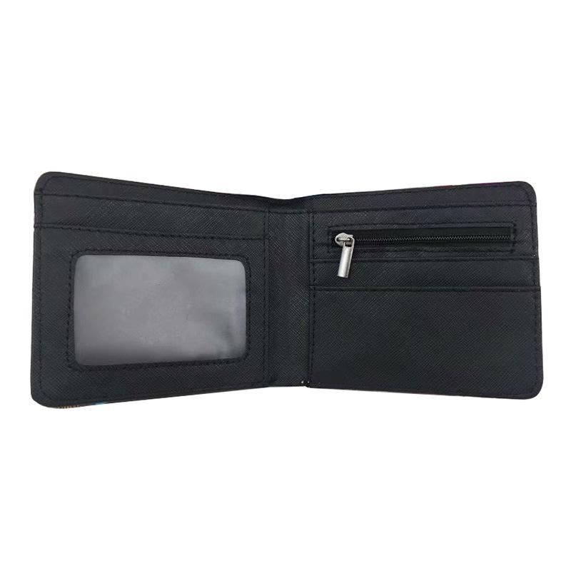 Anime Peripheral Wallet Cute Cartoon Change Bag Student Children Universal PU Half Fold Wallet