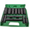 Lingxi 10-Piece Extended Hex Socket Set for Electric Impact Wrench (8-24mm)