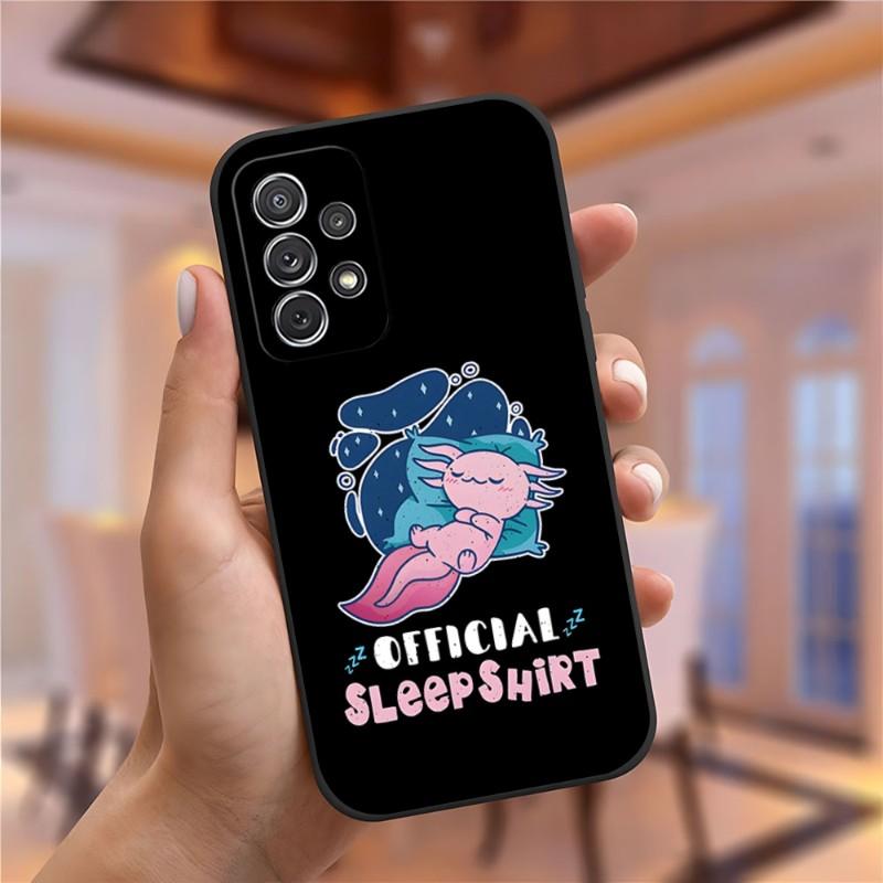Süße Tier Axolotl Handyhülle Für Samsung Galaxy S23 S22 S10 S20 S30 S21 S8 S9 Pro Plus Ultra Fe Design Rückseite