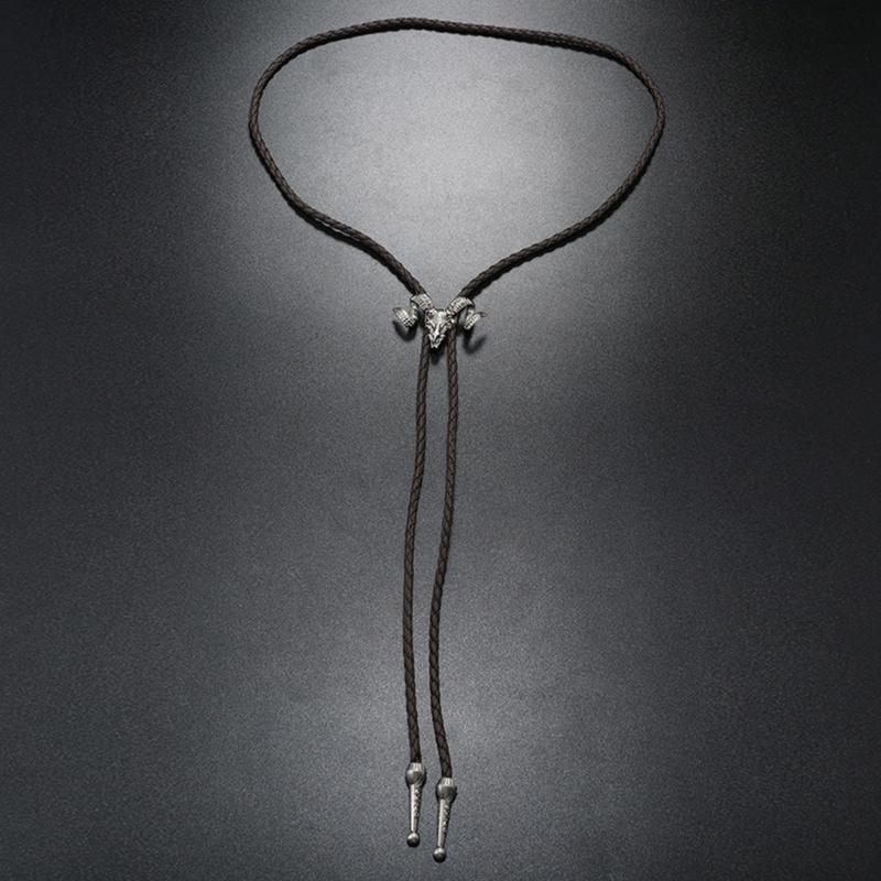 Bolo Tie for Men Teens Cowboy Western Cowgirl Alloy Sweater Shirt Decors Necktie