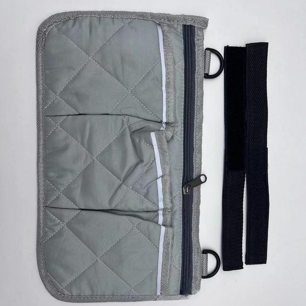 

Подвесная сумка для инвалидной коляски со светоотражающей полосой. Сумка на подлокотник для инвалидной коляски. Боковая сумка для хранения. Сумка для хранения с несколькими карманами. Сумка для кормления. 325 x 18 cm серый